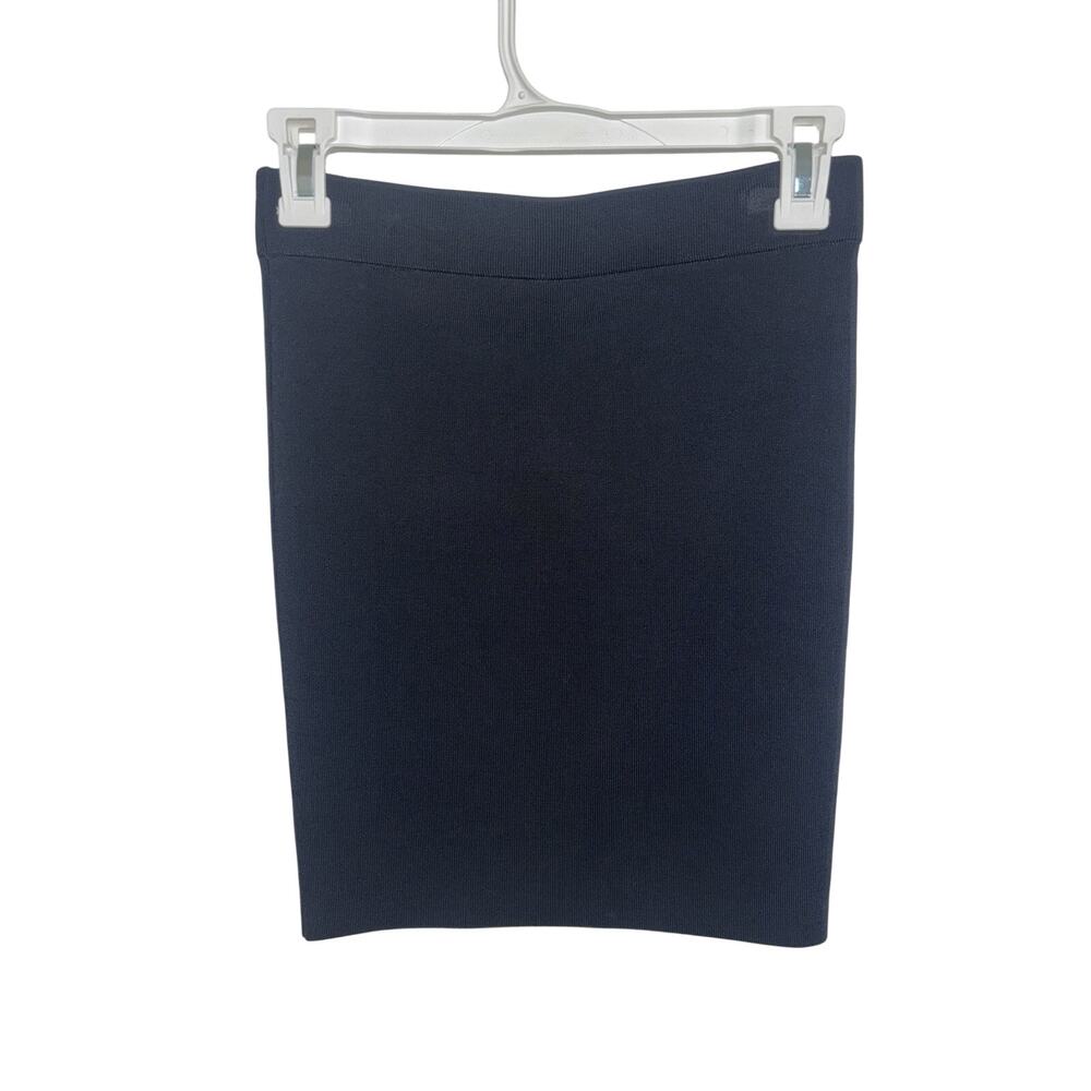 T Alexander Wang Black Bandage Ribbed Mini Skirt Small Pull On Bodycon Stretch
